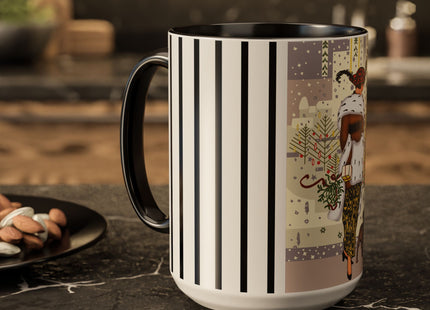 Wrapped in Elegance Colorful Mugs (11oz, 15oz)