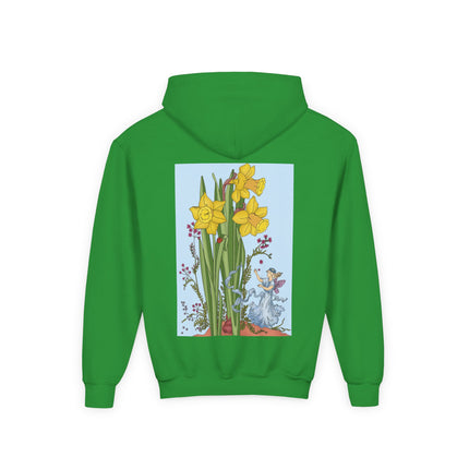 Daffodil Fairy Youth Hooded Sweatshirt – Spring Magic & Timeless Charm