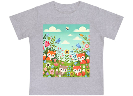 Fox Cubs in Bloom Baby Short Sleeve T-Shirt