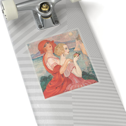 Sur la Route d'Anacapri by Gerda Wegener Kiss-Cut Stickers (4 Sizes)