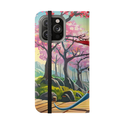 🐀⚔️ Cyber Samurai Rat Flip Case – Neon Discipline & Futuristic Skill