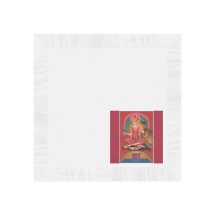 July & Ruby Zodiac White Coined Napkins
