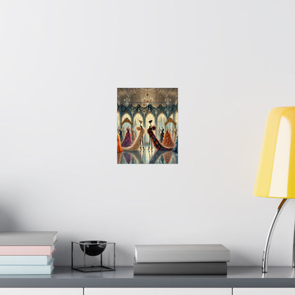 🧚👗 Couture & Wings Matte Vertical Poster – Fairy Fashion & Enchanted Glamour