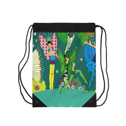 Enchanting Fairies of A Midsummer Night's Dream Drawstring Bag