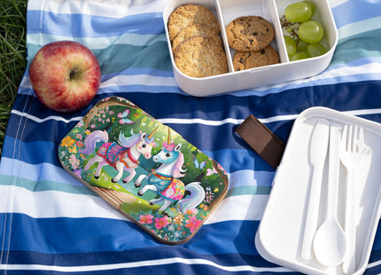 Baby Unicorns and Fluttering Butterflies Bento Lunch Box