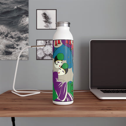 Two Pierrots Slim Water Bottle