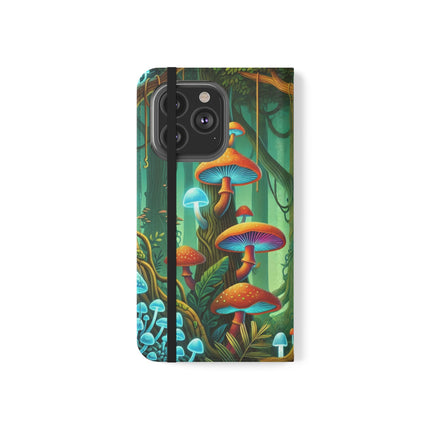 🐅🌿 Silent Stripes Flip Case – Stealth, Grace & Enchanted Forest