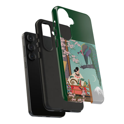 Peacock Garden Phone Case – Japanese Elegance & Timeless Beauty