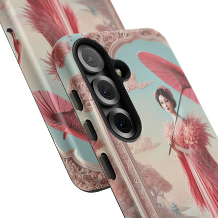 Petals, Porcelain, and Flamingos Phone Cases