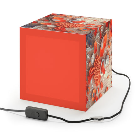 Poppy Fairy Light Cube Lamp