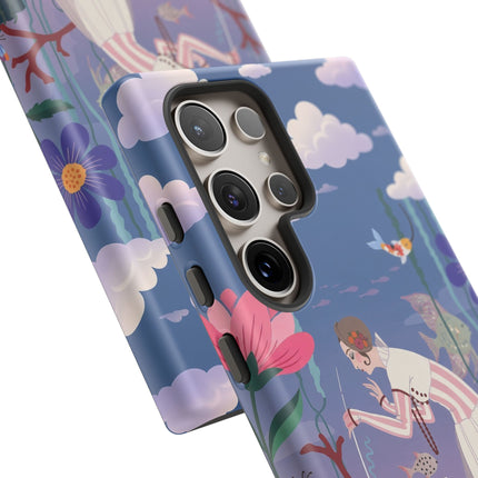 🐠🌸 The Enchanted Aquarium Garden Phone Case – Art Deco Underwater Fantasy