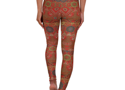 Japanese Fan Pattern by G.A. Audsley High Waisted Yoga Leggings (AOP)