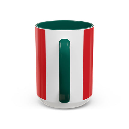 ❤️ The Lady Of The Crimson Scarf Colorful Mug – Art Deco Christmas Elegance