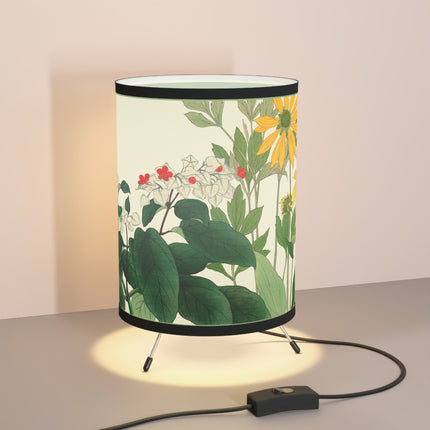 Clerodendrum & Rudbeckia Flower by Tanigami Kônan Tripod Lamp