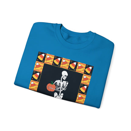 Candy Corn Skeleton Unisex Heavy Blend™ Crewneck Sweatshirt