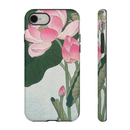 Blooming Lotus Flowers by Ohara Koson Phone Cases