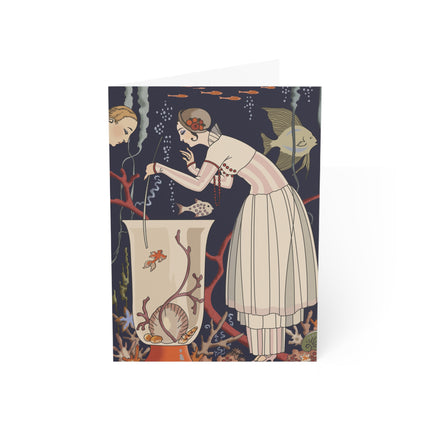 L'Etourdissant Petit Poisson (The Dazzling Little Fish) by George Barbier Greeting Cards (1, 10, 30, and 50pcs)