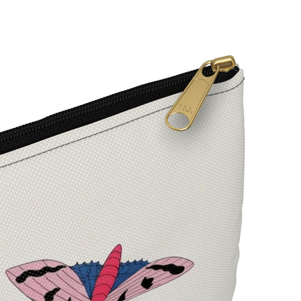 Blue Tit & Butterfly Accessory Pouch – Elegant Charm & Springtime Grace