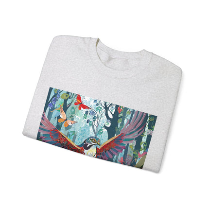 Colorful Raptor Unisex Heavy Blend™ Crewneck Sweatshirt