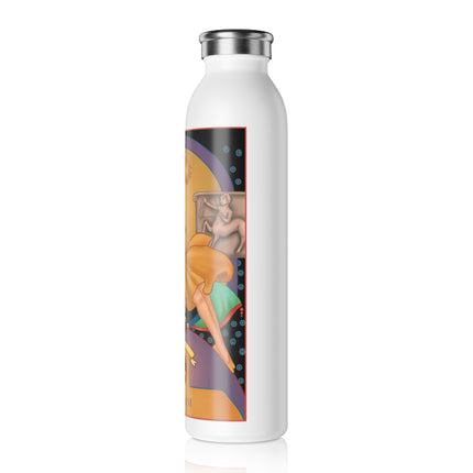 November & Topaz (from the Gem Series) by Sofia Chiostri Slim Water Bottle