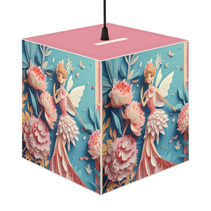 Peony Fairy Light Cube Lamp
