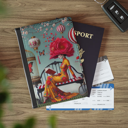 Reading In A Painted Garden Passport Cover
