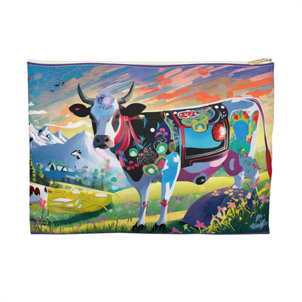 Cyber Glitch Cow Pencil Case