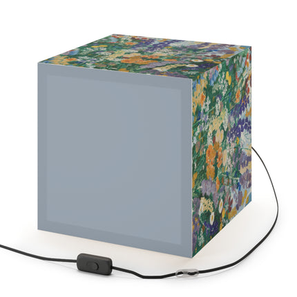 Flowers on the Mountain by August Babberger Light Cube Lamp
