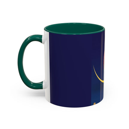 Moonlit Reflections Colorful Mug (11oz, 15oz) – Celestial Elegance, Art Deco Beauty & Dreamy Style