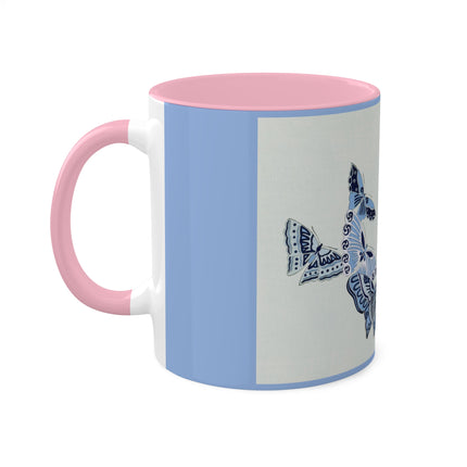 One Thousand Butterflies by Kamisaka Sekka Colorful Mugs, 11oz