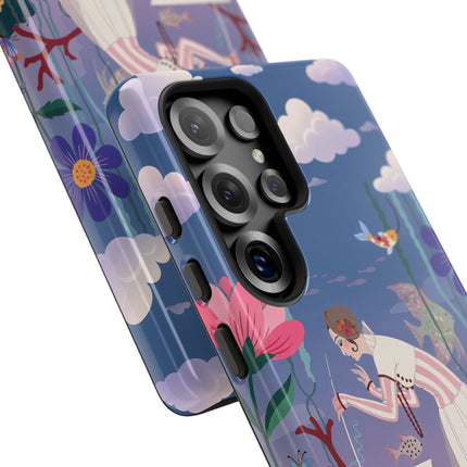 🐠🌸 The Enchanted Aquarium Garden Phone Case – Art Deco Underwater Fantasy