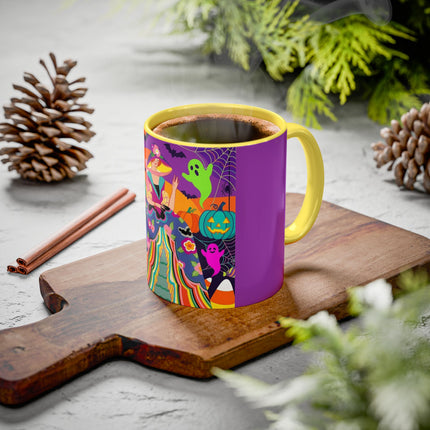 🌈👻 The Rainbow Ghost Masquerade Colorful Mug – Colorful Halloween Charm