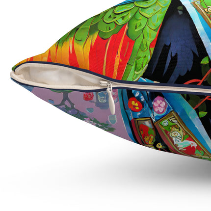 Tech Plumes Spun Polyester Square Pillow