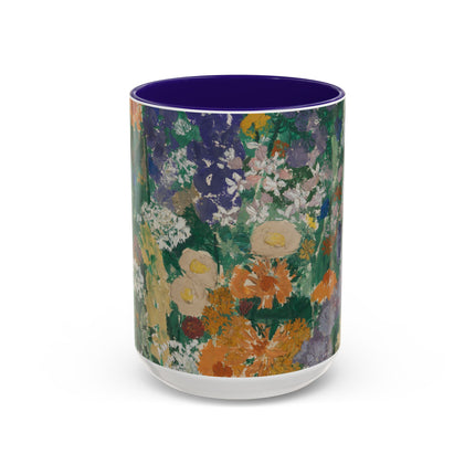 Flowers on the Mountain by August Babberger Colorful Mugs (11oz, 15oz)