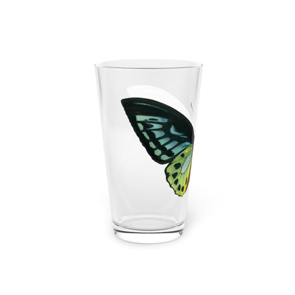 Green Birdwing by Charles Dessalines D' Orbigny Glass, 16oz