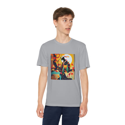 Black Cat in Kimono Youth Competitor Tee