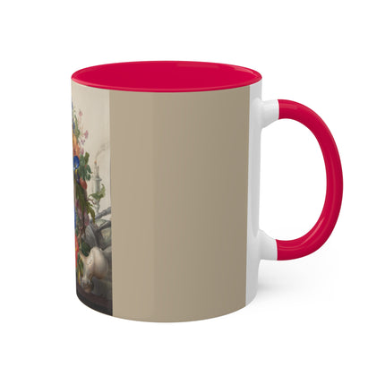 Vanitas Still Life by Herman Henstenburgh Colorful Mugs, 11oz