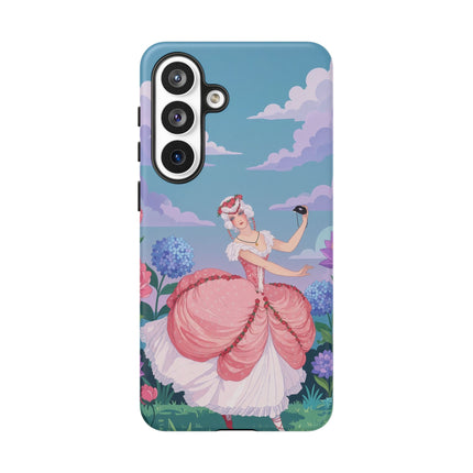 🎭🌸 The Lady Of The Secret Masquerade Phone Case – Art Deco Garden Fantasy
