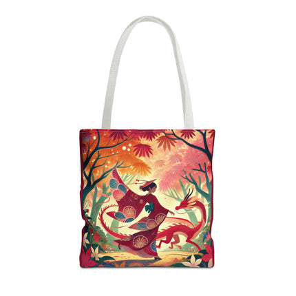 The Dragon Fairy’s Dance Tote Bag – Enchanted Grace & Spring Magic