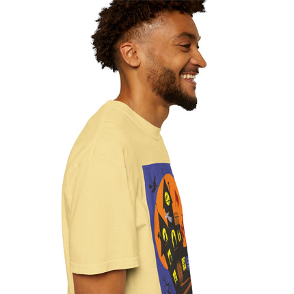 Halloween Night at the Haunted House Unisex Garment-Dyed T-shirt