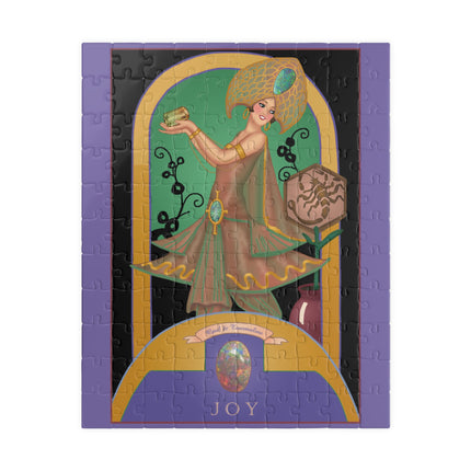 October & Opal, Tourmaline (from the Gem Series) by Sofia Chiostri Puzzle (110, 252, 500-Piece)