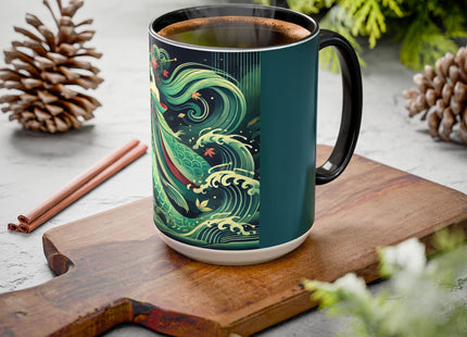 Mermaid Queen Rising from the Deep Colorful Mugs (11oz, 15oz)