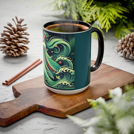 Mermaid Queen Rising from the Deep Colorful Mugs (11oz, 15oz)