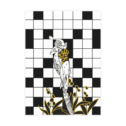 Woman and the Crossword Postcard Bundles (envelopes included) - Bundles of 10, 30, 50 Pieces