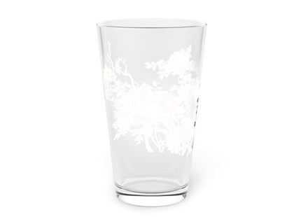 Peonies and Birds by Okamoto Shuki Glass, 16oz