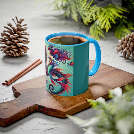 Mermaid & Sea Dragon Mug – Ocean Guardian & Mythic Beauty