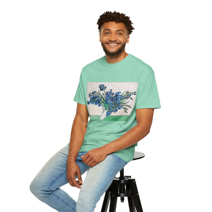Irises by Vincent Van Gogh Unisex Garment-Dyed T-shirt