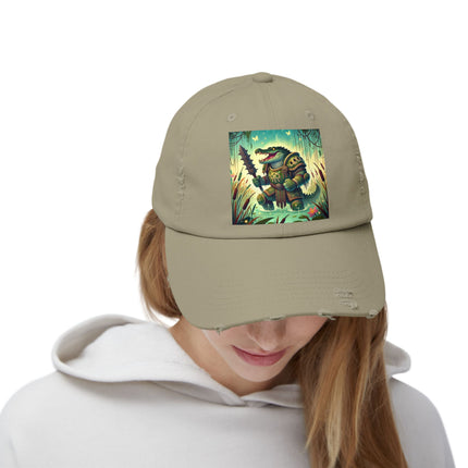 Swamp Tyrant Unisex Distressed Cap