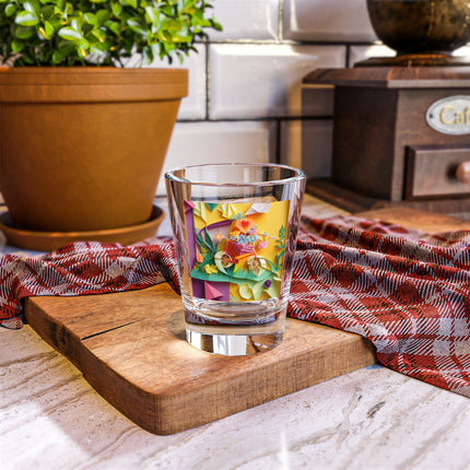 Origami Bicycle Shot Glass, 1.5oz