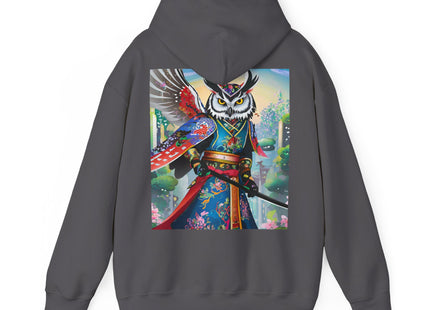 Cyberpunk Samurai Owl – Heavy Blend™ Hooded Sweatshirt